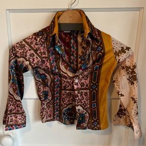 Boys vintage silk blouse